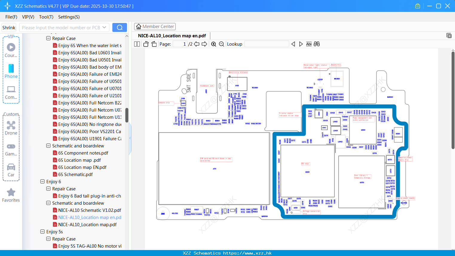 Huawei NICE-AL10_Location Map En
